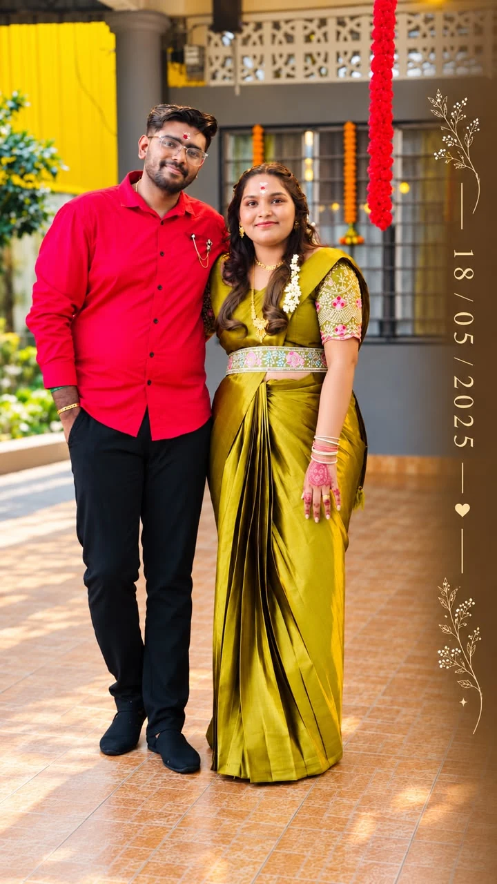 Thaneshvaran and Banu together at the bride-seeing ceremony